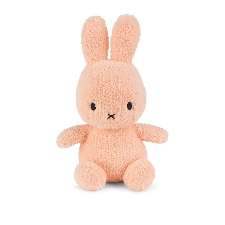 Miffy Terry Peach - 23 cm荷蘭 BON TON TOYS｜Miffy米菲兔填充玩偶-桃 23cm