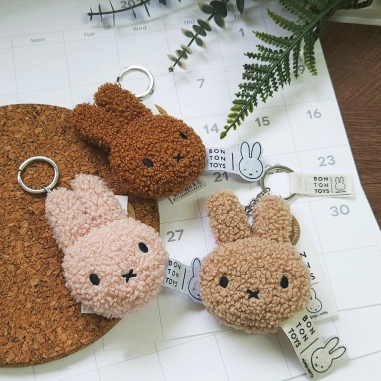 BON TON TOYS|Miffy米菲兔環保填充鑰匙圈-粉10cmBON TON TOYS|Miffy米菲兔環保填充鑰匙圈-粉10cm