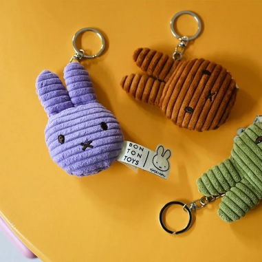 BON TON TOYS|Miffy拍拍米菲兔ECO燈芯絨鑰匙圈-白 10cmBON TON TOYS|Miffy拍拍米菲兔ECO燈芯絨鑰匙圈-白 10cm