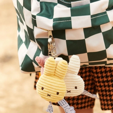 BON TON TOYS|Miffy拍拍米菲兔ECO燈芯絨鑰匙圈-白 10cmBON TON TOYS|Miffy拍拍米菲兔ECO燈芯絨鑰匙圈-白 10cm