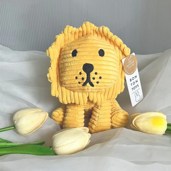 荷蘭 BON TON TOYS｜Lion小獅ECO燈芯絨填充玩偶-黃 17cm荷蘭 BON TON TOYS｜Lion小獅ECO燈芯絨填充玩偶-黃 17cm