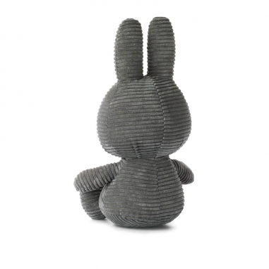 Miffy米菲兔ECO燈芯絨填充玩偶-灰 23cm荷蘭 BON TON TOYS｜Miffy米菲兔ECO燈芯絨填充玩偶-灰 23cm