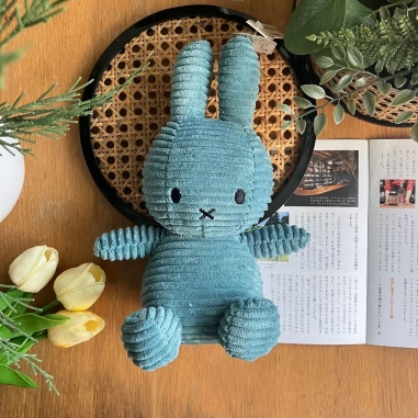 Miffy米菲兔ECO燈芯絨填充玩偶-飛行藍 23cm荷蘭 BON TON TOYS|Miffy米菲兔ECO燈芯絨填充玩偶-飛行藍 23cm