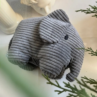 BON TON TOYS|Elephant小象ECO燈芯絨填充玩偶-灰 23cmBON TON TOYS|Elephant小象ECO燈芯絨填充玩偶-灰 23cm