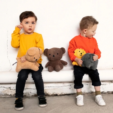 BON TON TOYS|Elephant小象ECO燈芯絨填充玩偶-灰 23cmBON TON TOYS|Elephant小象ECO燈芯絨填充玩偶-灰 23cm