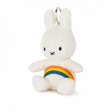 Miffy Rainbow Keychain Offwhite - 10 cmBON TON TOYS|Miffy米菲兔彩虹鑰匙圈-象牙白 10cm
