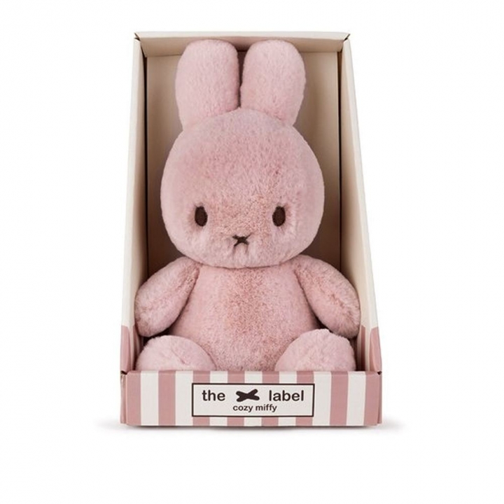 Cozy Miffy Soft Pink in giftbox - 23 cm荷蘭 BON TON TOYS｜Miffy米菲兔恬柔盒裝填充玩偶-溫柔粉 23cm