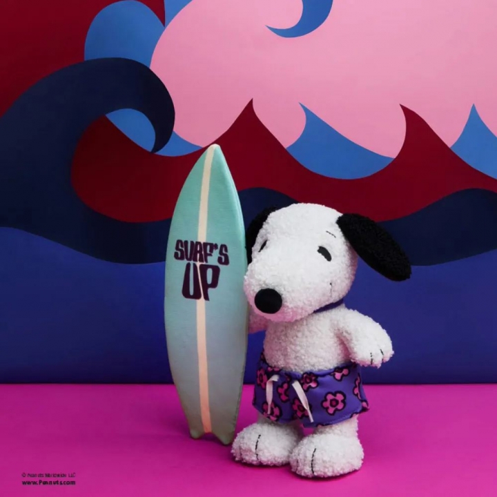 Snoopy Surf Dog - 22 cm荷蘭 BON TON TOYS｜Snoopy史努比填充玩偶-衝浪狗 22cm