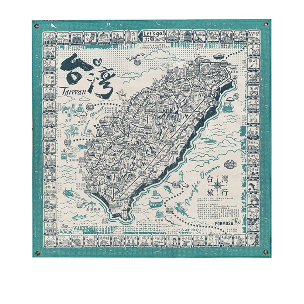 MUZI ART 環島旅行布地圖