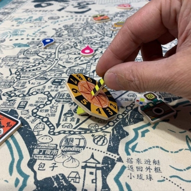 MAP AROUND THE ISLAND (RED)木子創意｜環島旅行布地圖 青色