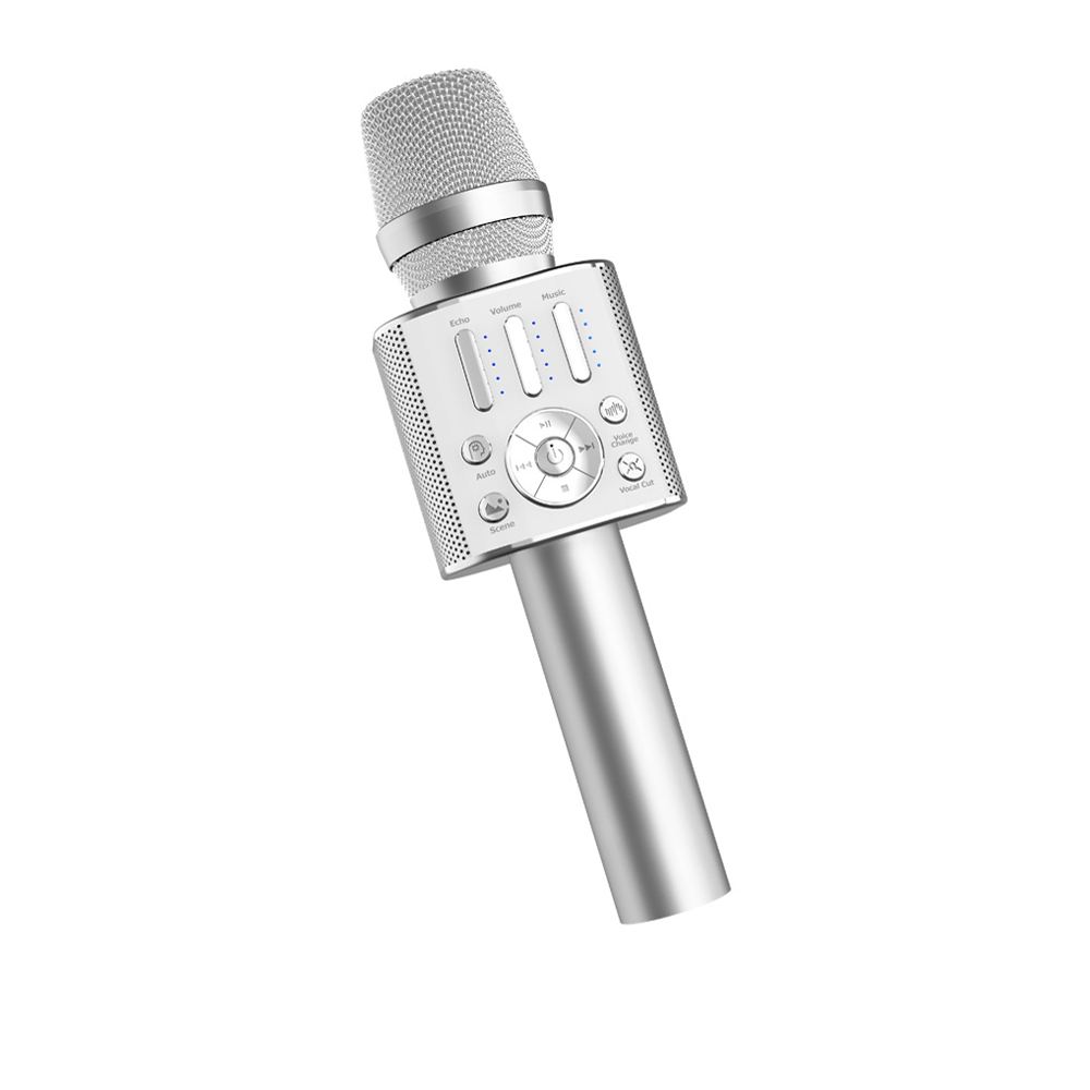 GIGASTONE GIGASTONE 立達｜內建喇叭無線藍牙5.0 麥克風 KM-8500 銀色