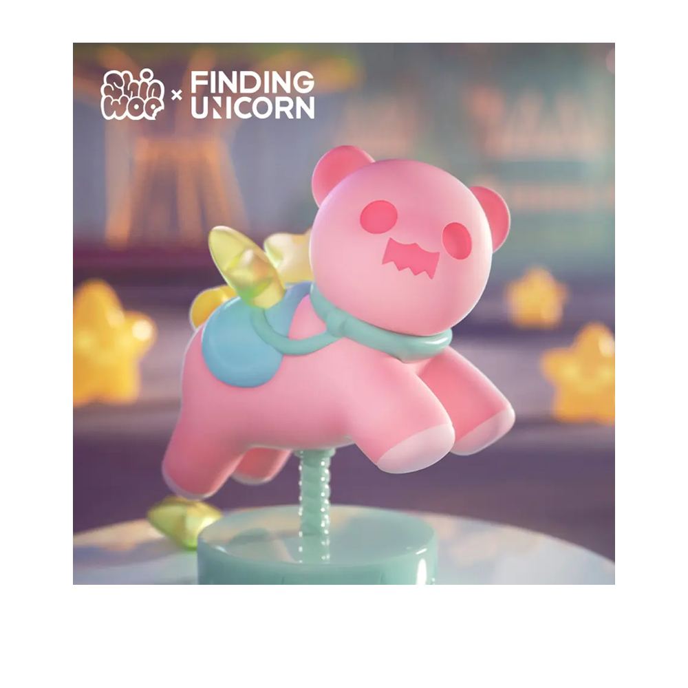 尋找獨角獸 尋找獨角獸 ShinWoo 幽靈熊午夜樂園系列盲盒手辦公仔盒玩 (單入隨機出貨)
