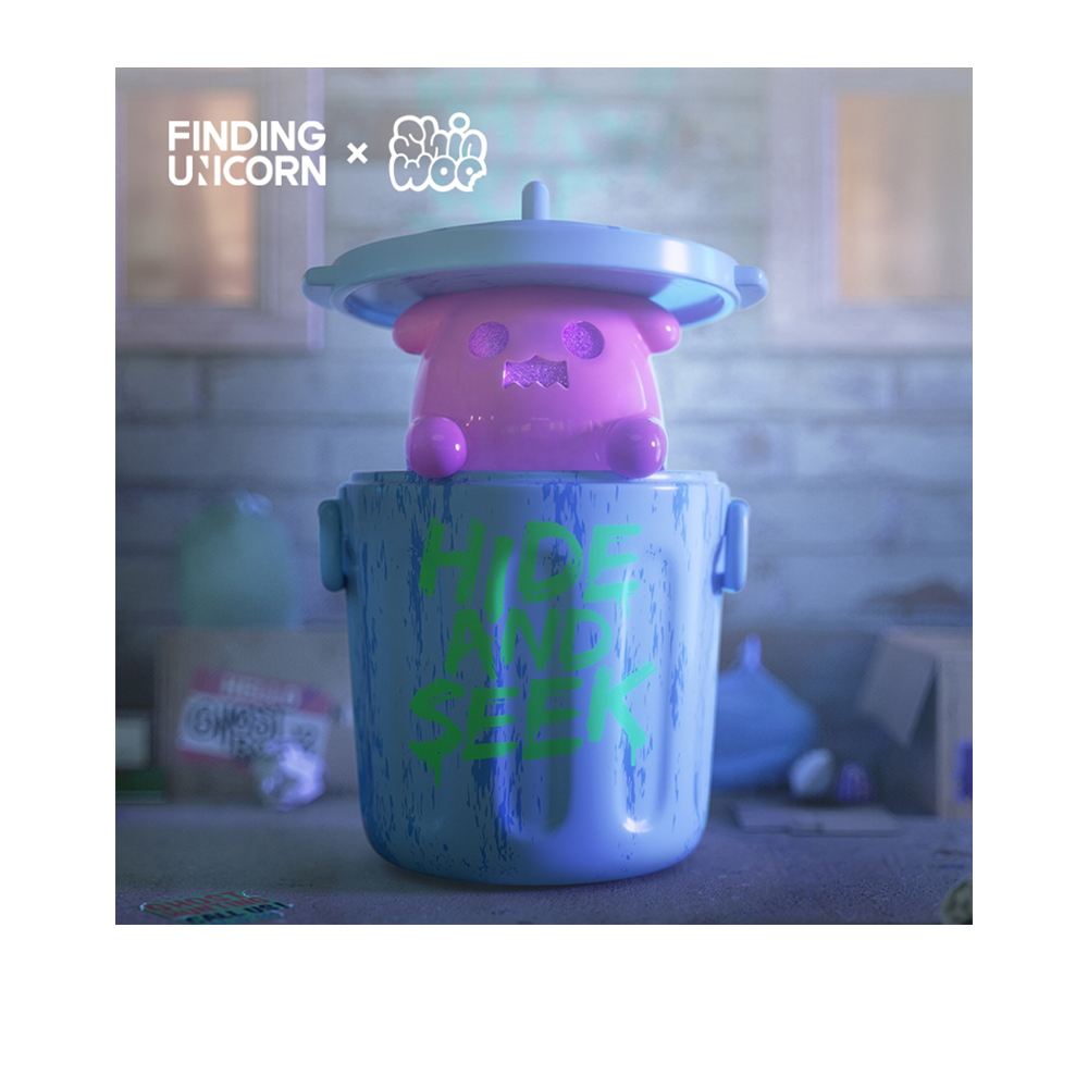 尋找獨角獸 尋找獨角獸 ShinWoo 幽靈熊捉迷藏系列盲盒手辦公仔盒玩 (單入隨機出貨)