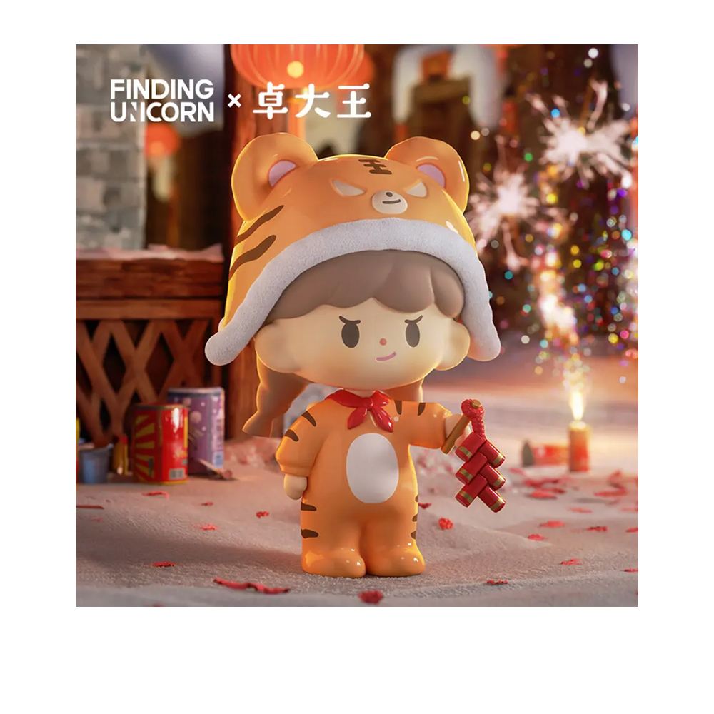 尋找獨角獸 尋找獨角獸 卓大王蘋果村系列盲盒手辦公仔盒玩 (單入隨機出貨)
