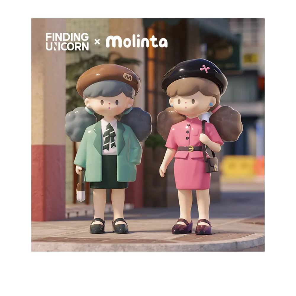 尋找獨角獸 尋找獨角獸 爆米花妹妹復古港風系列盲盒手辦公仔盒玩 (單入隨機出貨)