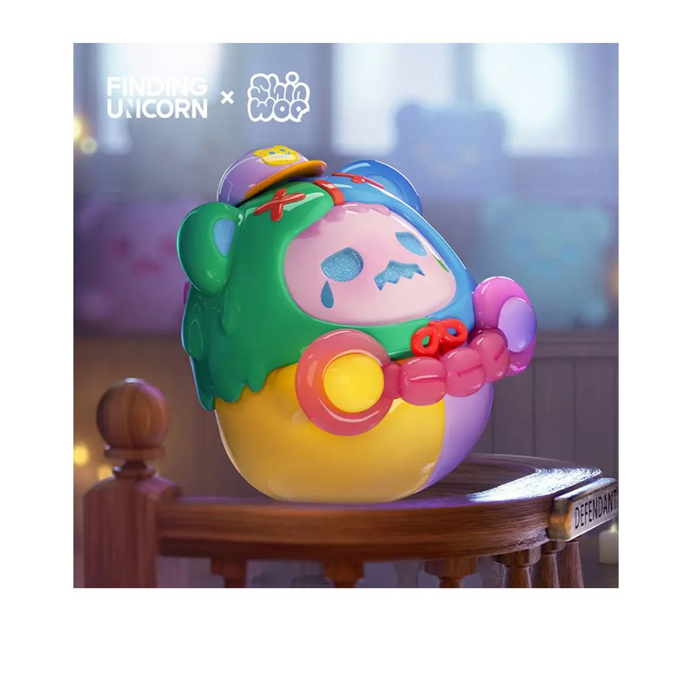 尋找獨角獸 尋找獨角獸 Shinwoo 幽靈熊壞熊都市系列盲盒手辦公仔盒玩 (單入隨機出貨)