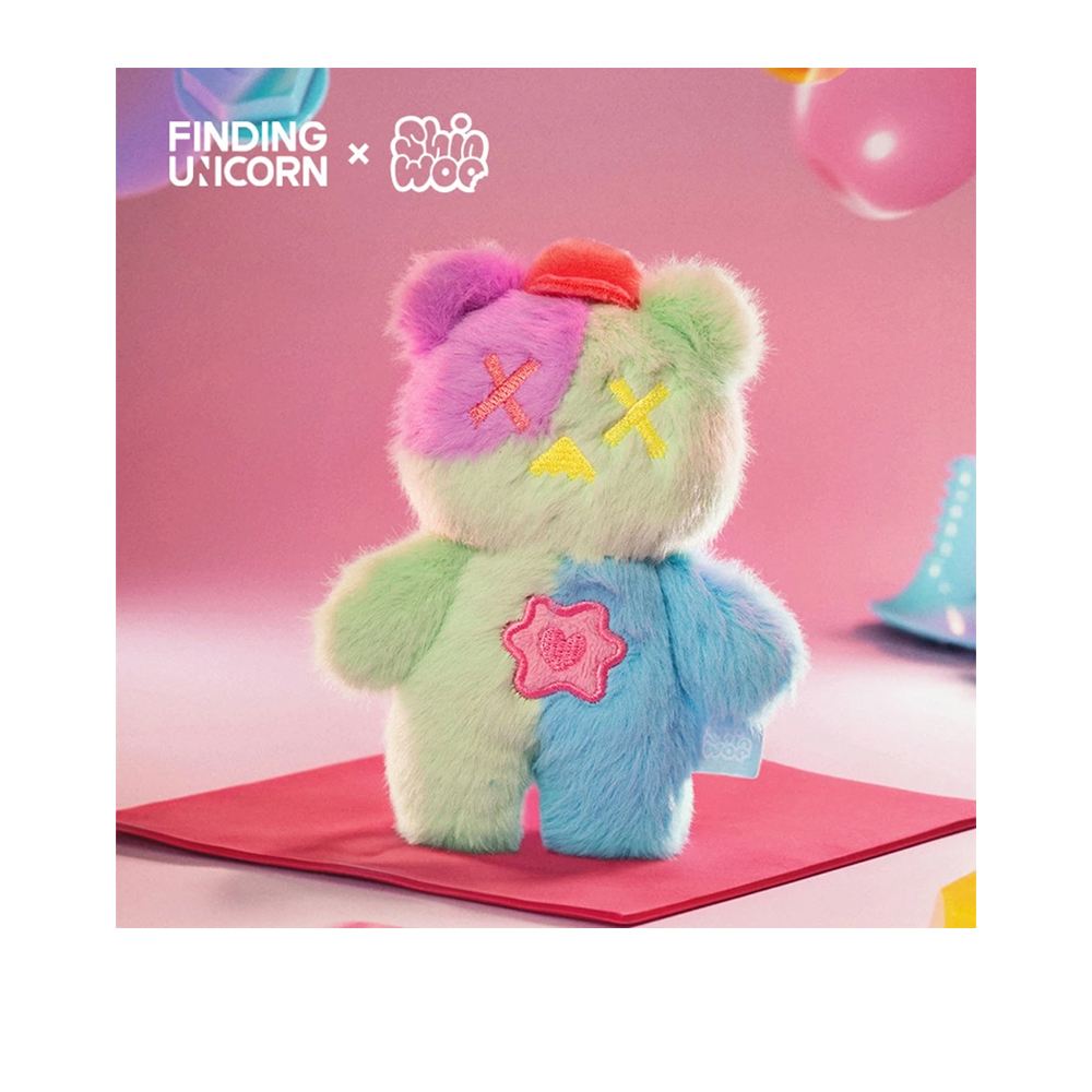 尋找獨角獸 尋找獨角獸 Shinwoo 幽靈熊夜幕餐館系列盲盒手辦毛絨公仔盒玩 (單入隨機出貨)