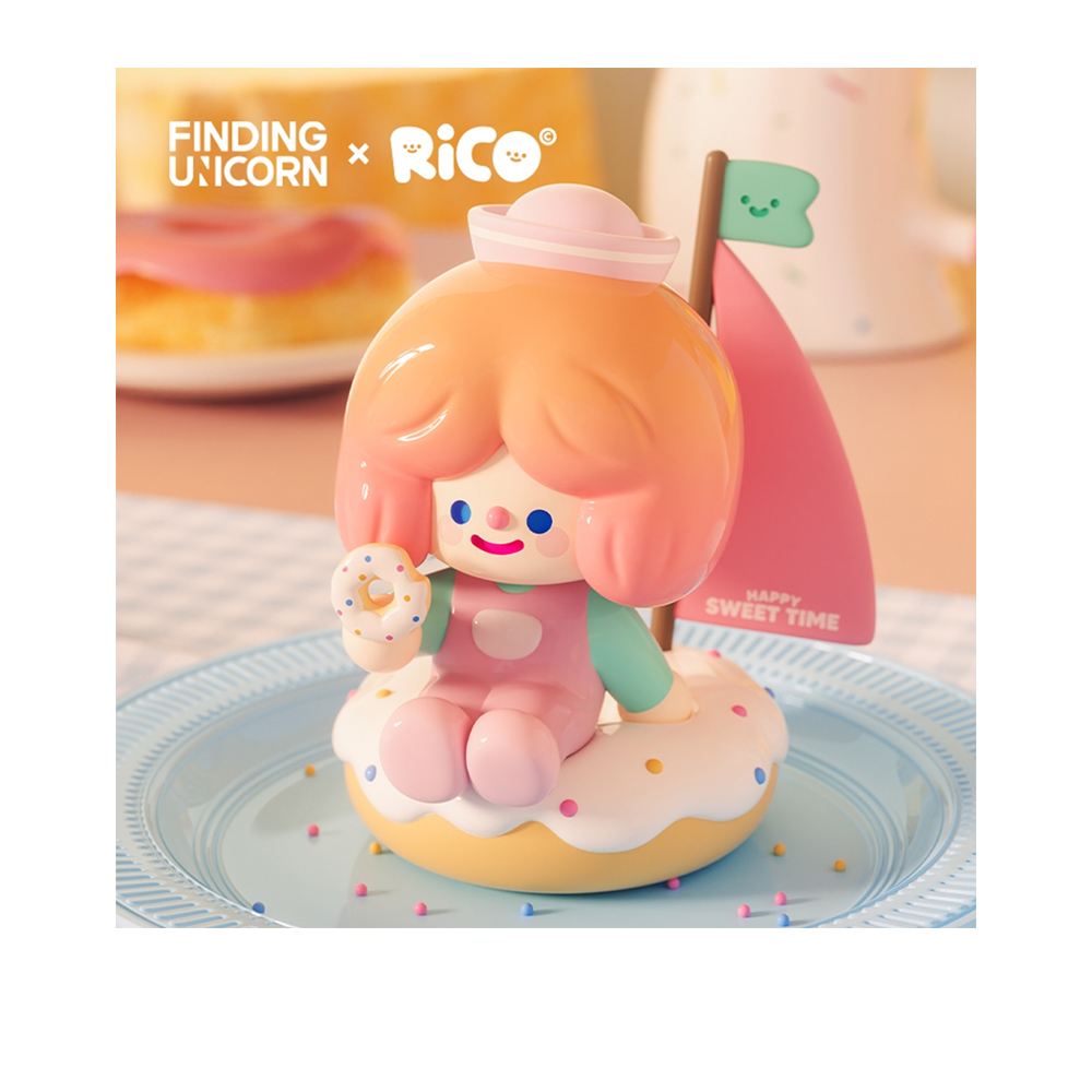 尋找獨角獸 尋找獨角獸 RICO 甜品時光系列盲盒手辦公仔盒玩 (單入隨機出貨)