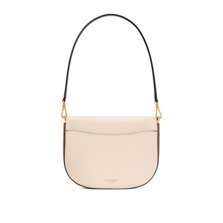 DAKOTA COLORBLOCKED TEXTURED LEATHER MEDIUM SADDLE BAGDAKOTA肩背包