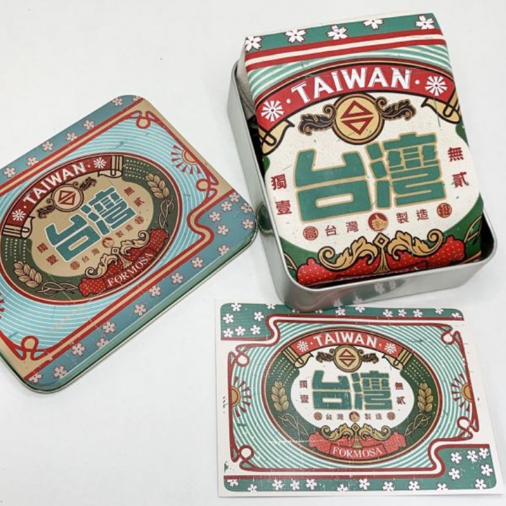 WEISS TAIWAN TOTE木子創意｜手提袋鐵盒明信片組 老標臺灣
