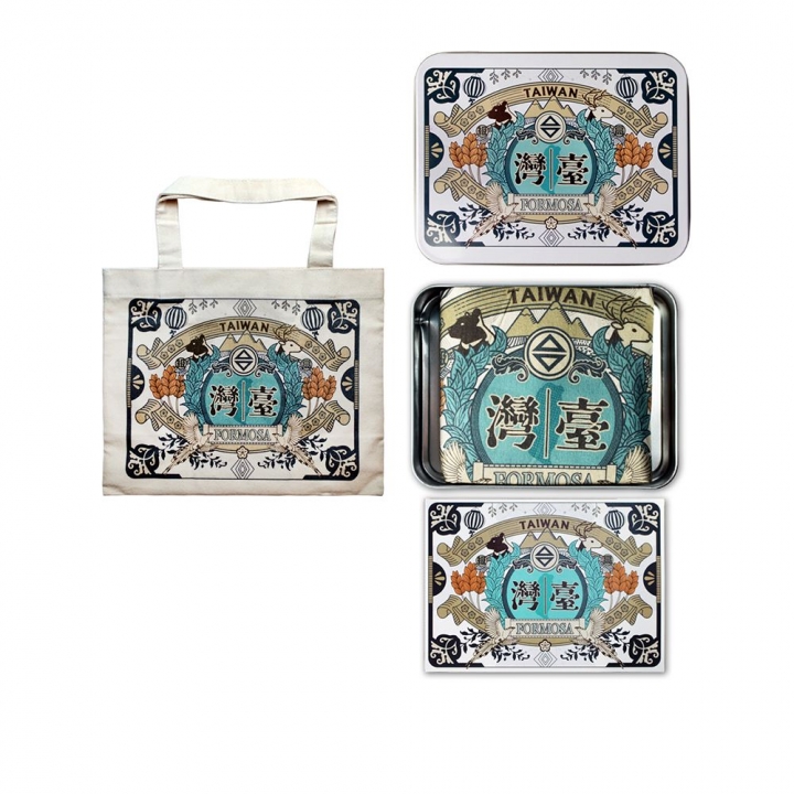 MUZI ART - 木子創意|手提袋鐵盒明信片組 珍愛台灣_81420-253715_大圖