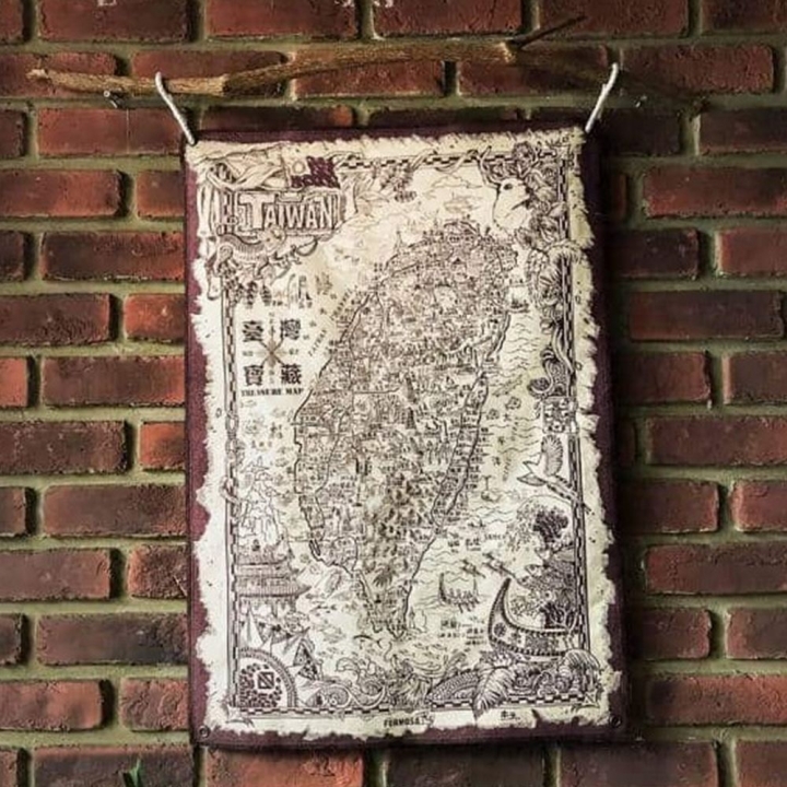 TREASURE MAP OF TAIWAN (ZHANGQING)木子創意｜台灣藏寶圖 咖啡色