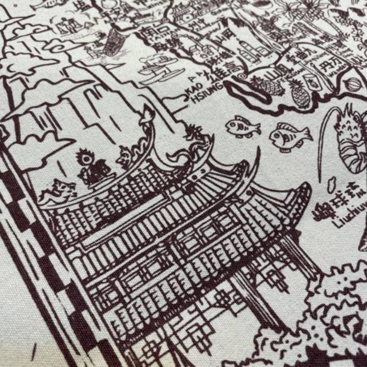 TREASURE MAP OF TAIWAN (ZHANGQING)木子創意｜台灣藏寶圖 咖啡色