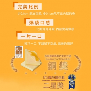 Cona's 妮娜｜iTQi食品米其林2星獎 檸檬薄片夾心巧克力