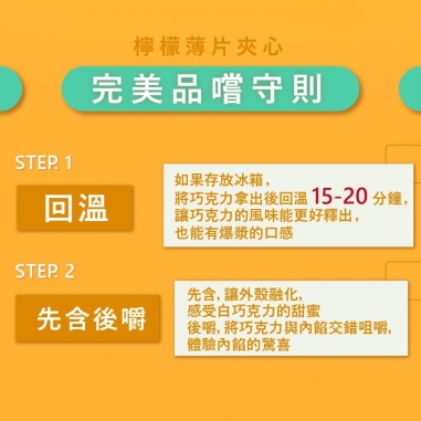 Cona's 妮娜｜iTQi食品米其林2星獎 檸檬薄片夾心巧克力