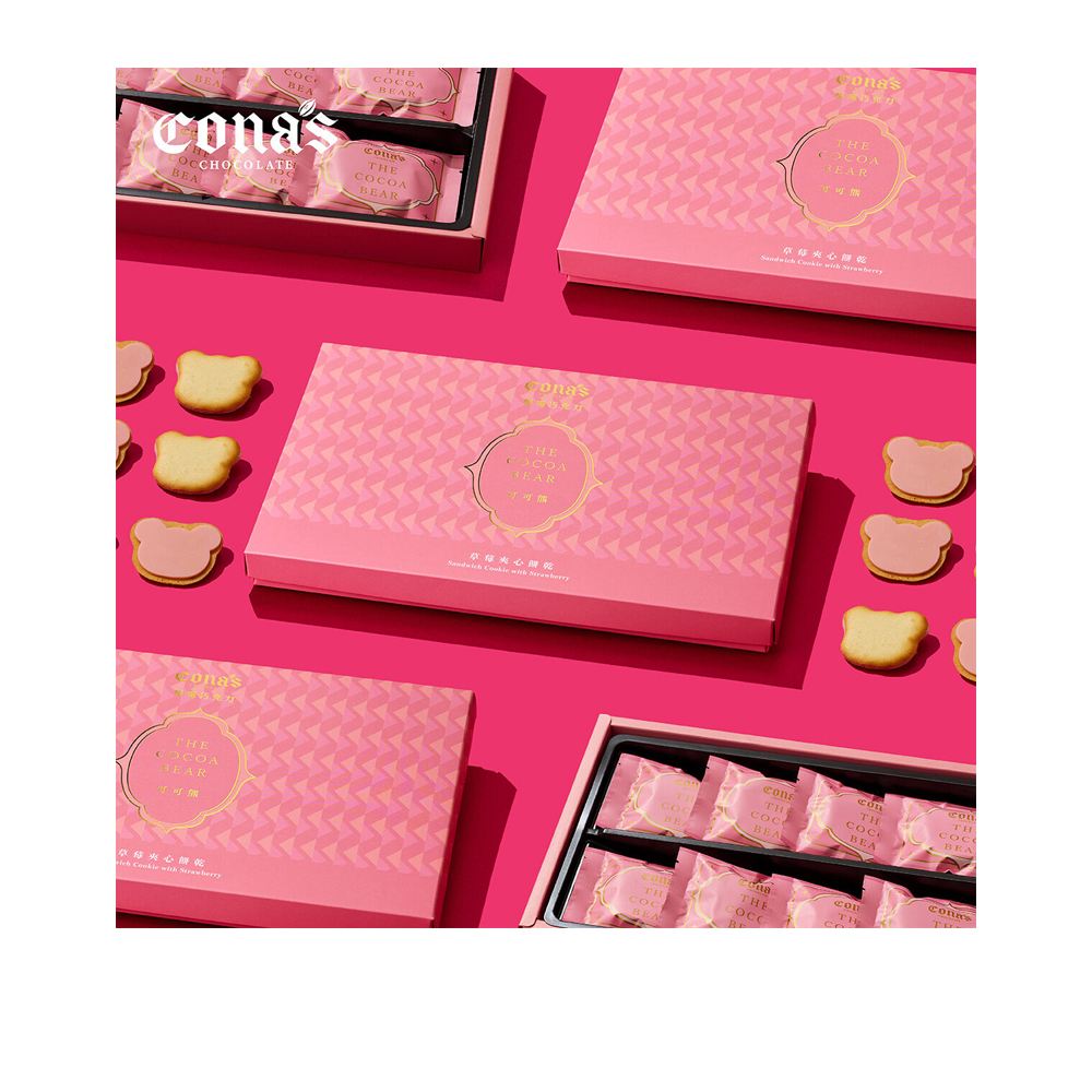 Cona's Cona's 妮娜｜可可熊夾心餅乾 草莓口味