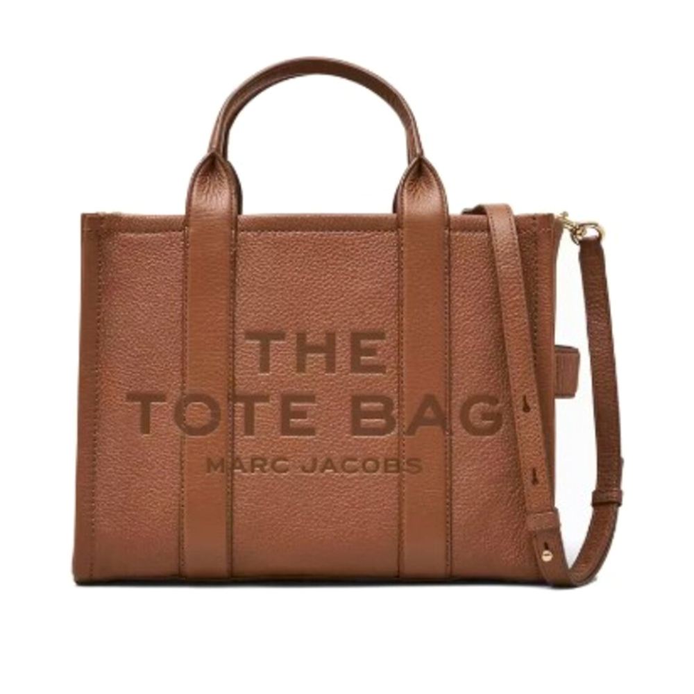 Marc Jacobs 字母印花皮革兩用托特包-中