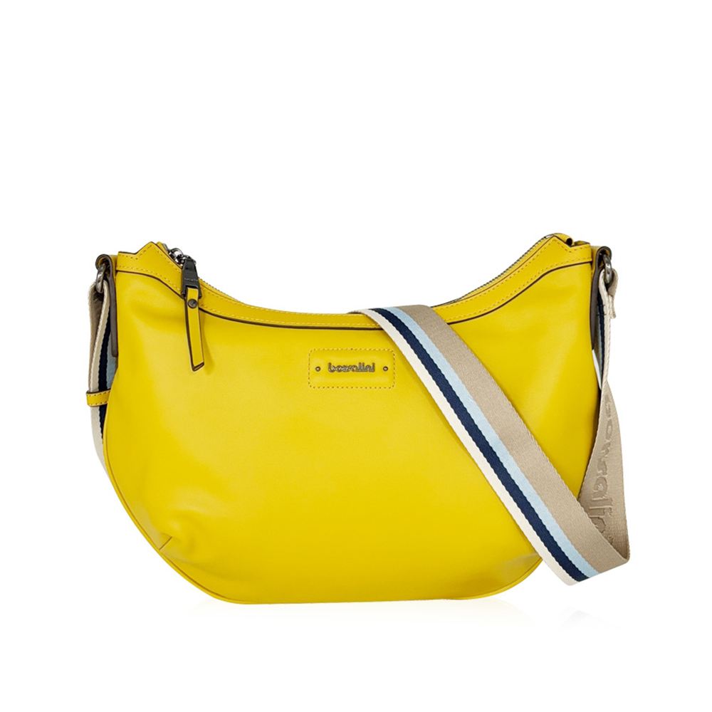 borsalini BORSALINI 活力美學彎月斜跨包 藍