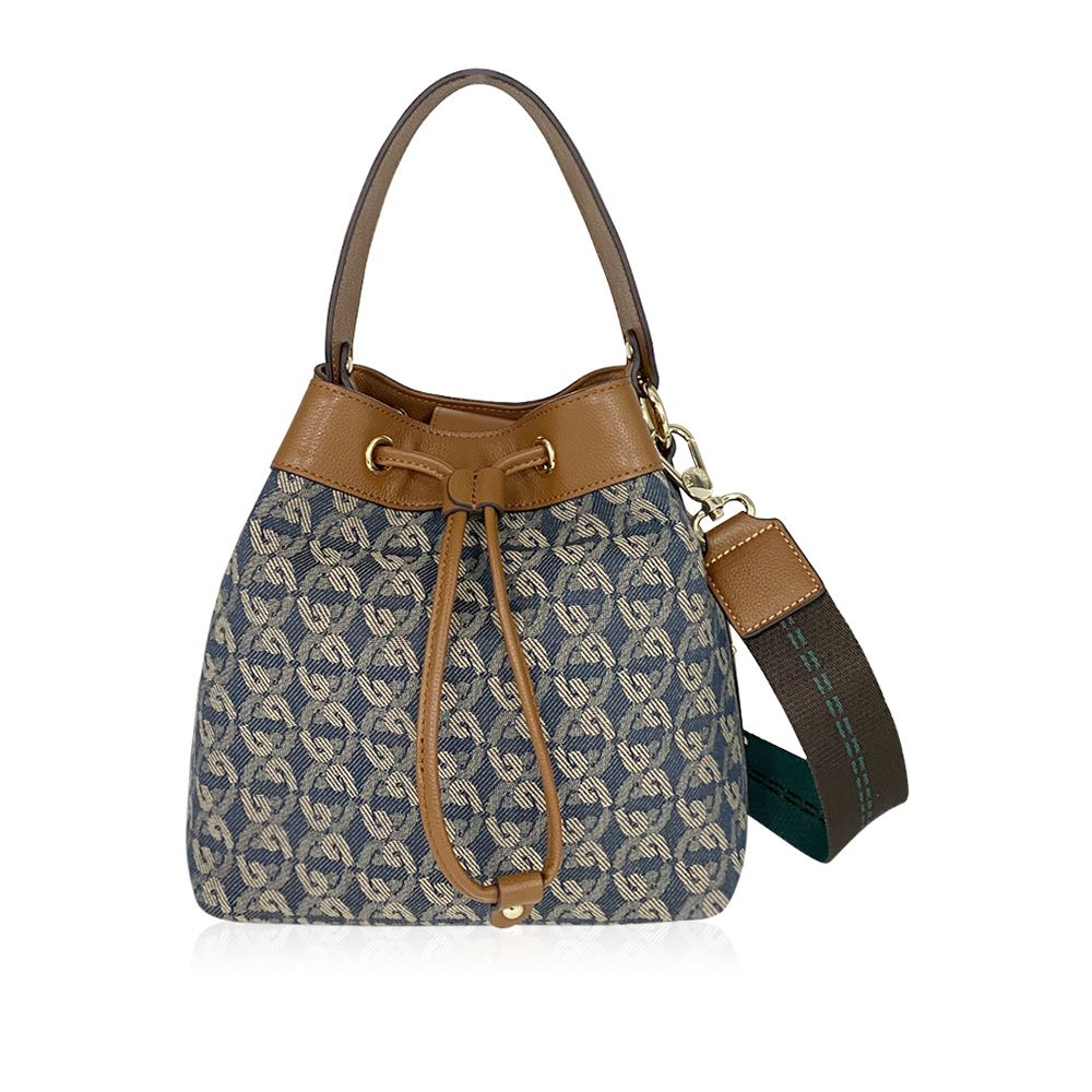 borsalini BSL 復刻丹寧水桶包附長帶