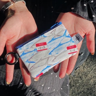 錦源興｜臺灣設計製造 虱目魚扣環零錢包