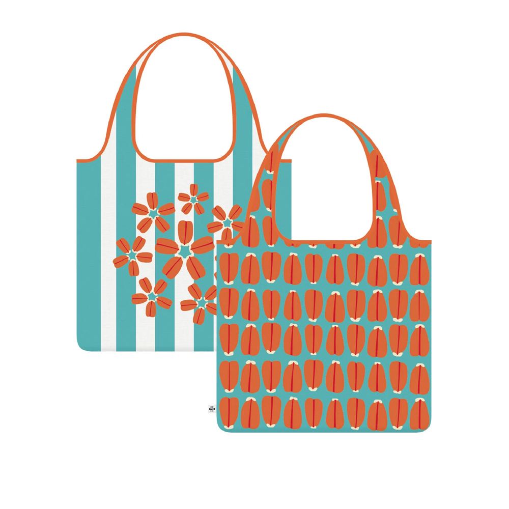 錦源興 錦源興｜臺灣設計製造 烏魚子雙印花設計折疊購物袋