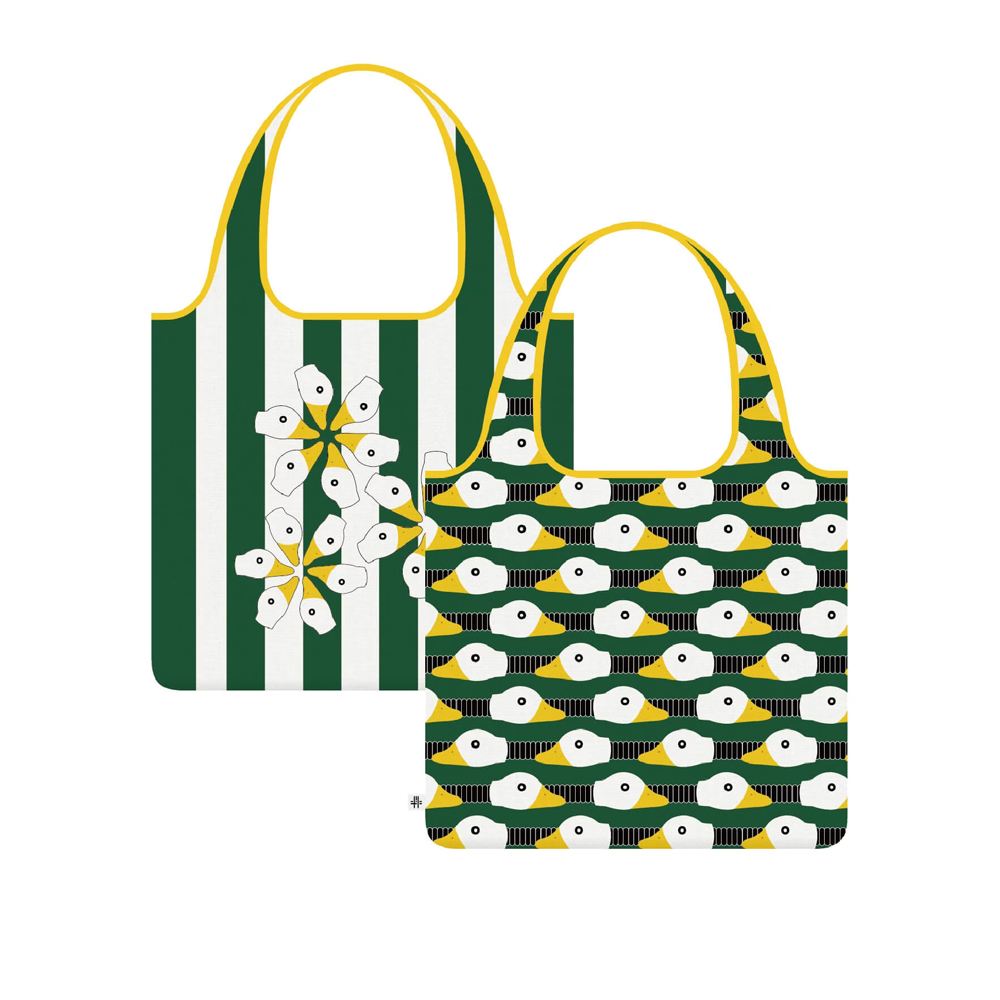 錦源興 錦源興｜臺灣設計製造 鴨頭燈雙印花設計折疊購物袋