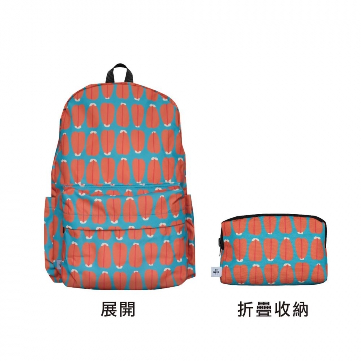 錦源興｜臺灣設計製造 烏魚子折疊後背包 (藍色)