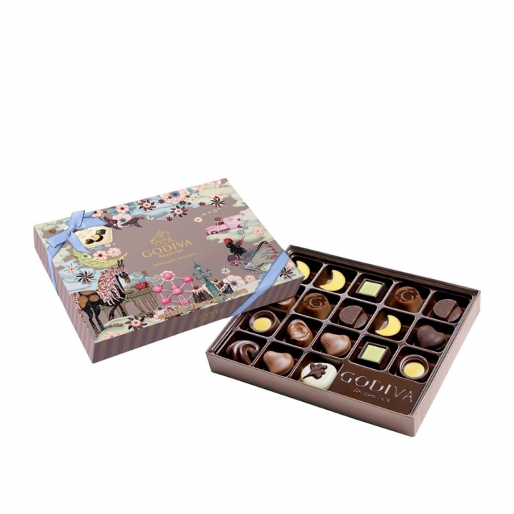 2025 BELGIAN ARTISTRY 18PCSGODIVA｜2025 比利時藝術家限量紀念巧克力禮盒