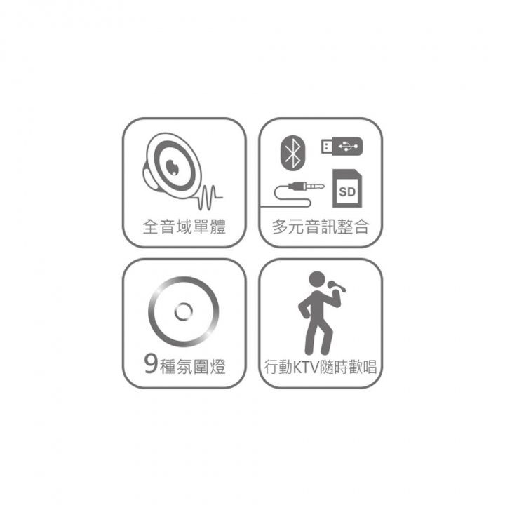 DIKE 行動手提式藍牙K歌音箱行動卡拉OK(DSO580WT)【廠商直寄】