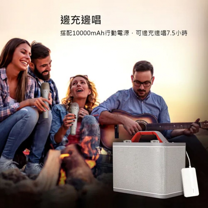 DIKE 行動手提式藍牙K歌音箱行動卡拉OK(DSO580WT)【廠商直寄】