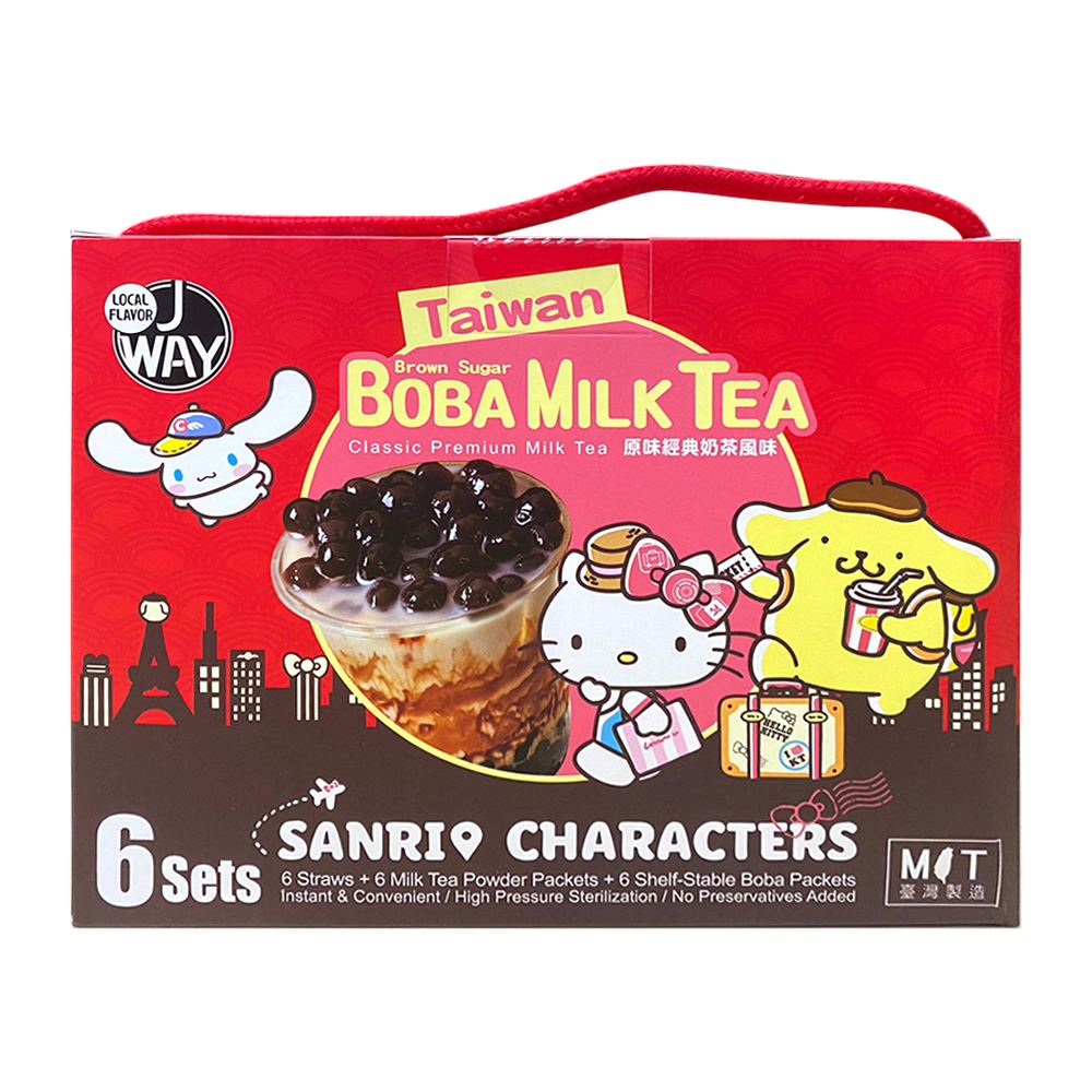 EVERRICH Sanrio三麗鷗｜ 機場免稅限定 Hello Kitty 好朋友J味黑糖珍珠奶茶 (原味經典)