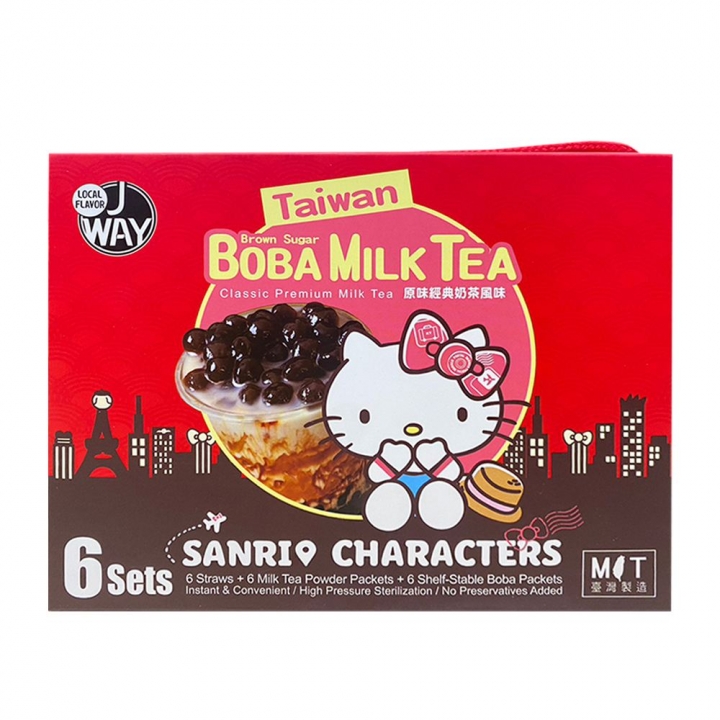 Sanrio三麗鷗｜ 機場限定 Hello Kitty 好朋友J味黑糖珍珠奶茶 (原味經典)