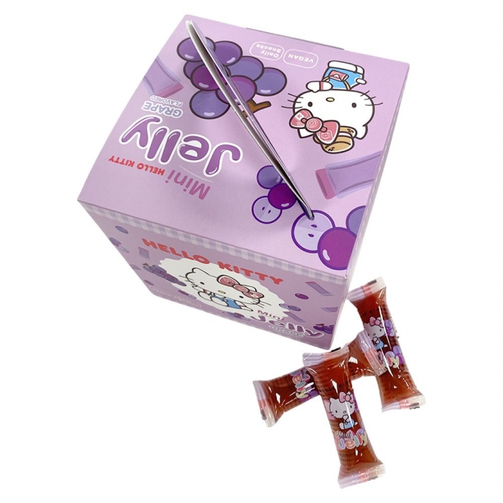 Sanrio三麗鷗｜機場免稅限定 Hello Kitty 寒天果凍禮盒 (葡萄口味)