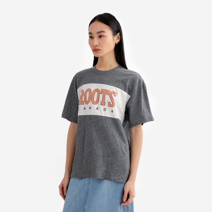 GF ROOTS BLOCKED T-SHIRTRoots中性-GF ROOTS BLOCKED 短袖上衣