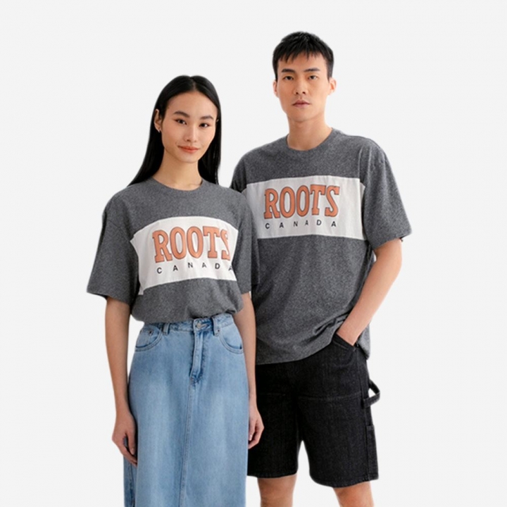 GF ROOTS BLOCKED T-SHIRTRoots中性-GF ROOTS BLOCKED 短袖上衣