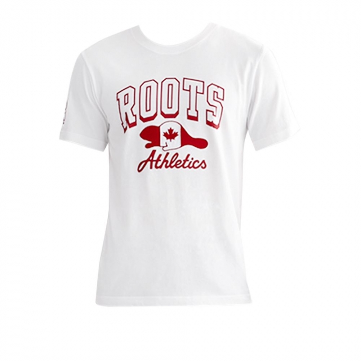 ROOTS BEAVER FLAG SLIM T-SHIRTRoots 男裝-ROOTS BEAVER FLAG SLIM 短袖上衣