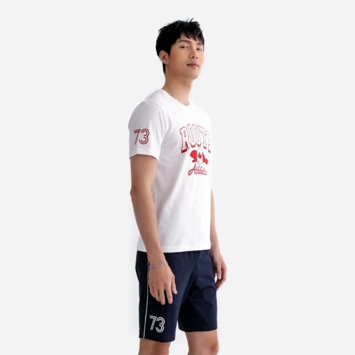 ROOTS BEAVER FLAG SLIM T-SHIRTRoots 男裝-ROOTS BEAVER FLAG SLIM 短袖上衣