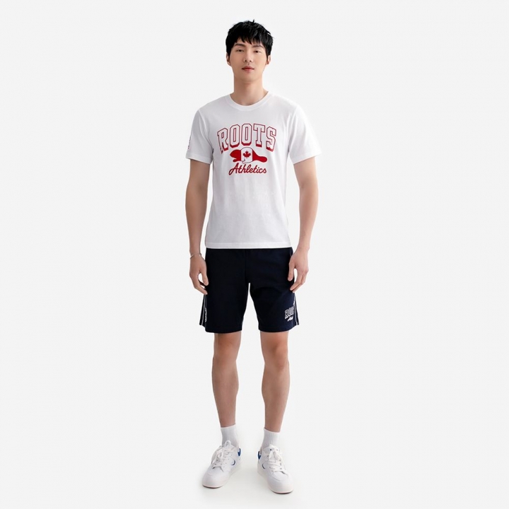 ROOTS BEAVER FLAG SLIM T-SHIRTRoots 男裝-ROOTS BEAVER FLAG SLIM 短袖上衣
