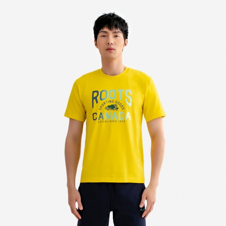 NATURE ATHLETICS T-SHIRTRoots 男裝-NATURE ATHLETICS 短袖上衣