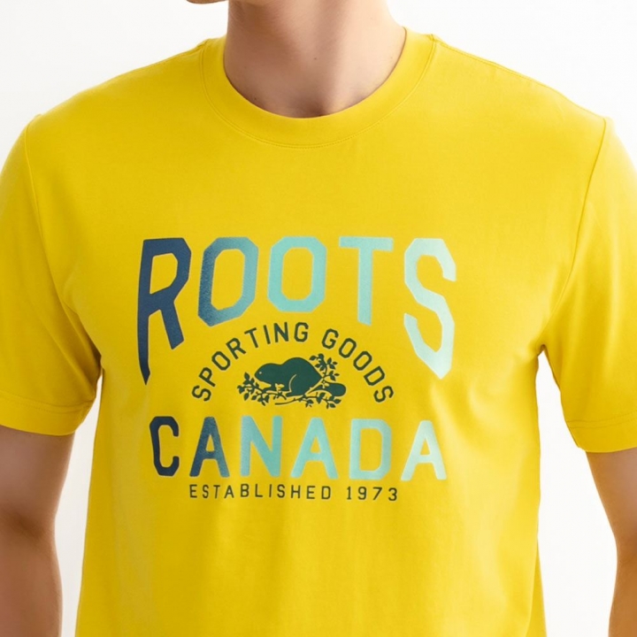 NATURE ATHLETICS T-SHIRTRoots 男裝-NATURE ATHLETICS 短袖上衣